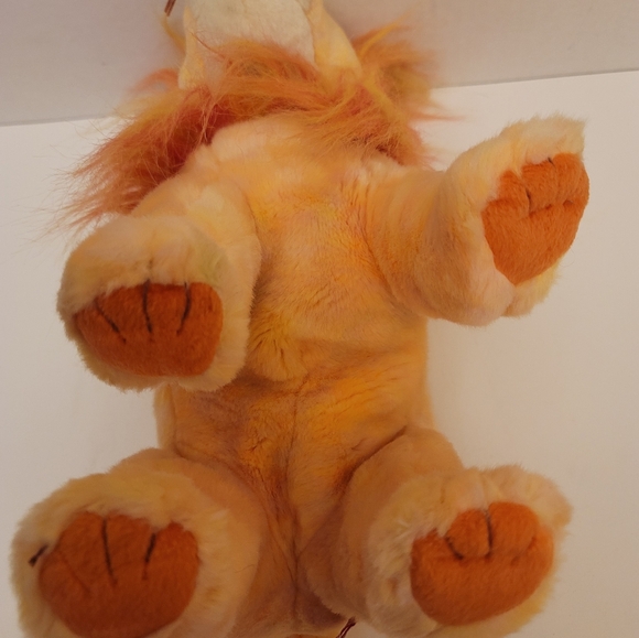 Ty Beanie Babies 2000 "Bushy" Lions. Set of 2. EUC. Lg 11". Sm 6" - Picture 13 of 15